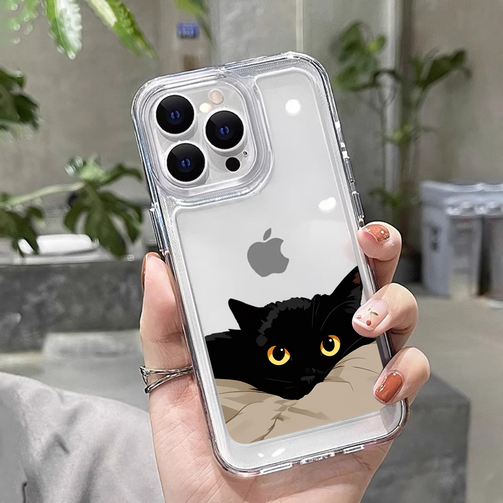 Xiaomi Redmi Note 13 - Gatto nero Divertente Coppia Cassa Del
