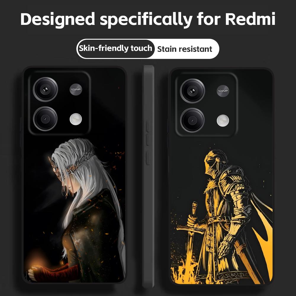 Xiaomi Redmi Note 13 - Cover per telefono morbida nera per