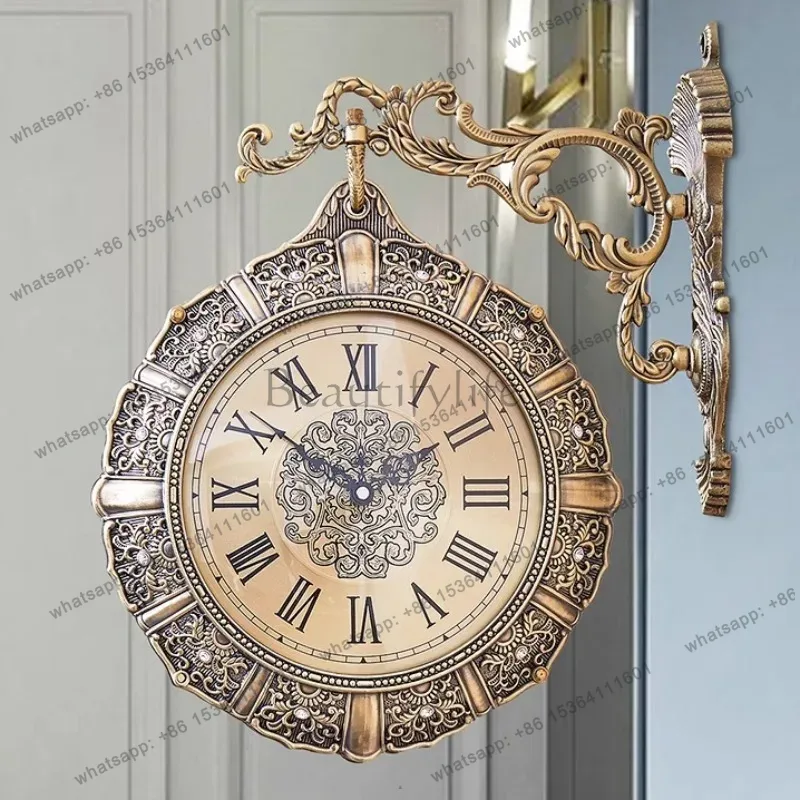 Luxury Lifestyle Aesthetic - Orologio da Parete Nordico Retrò Silenzioso