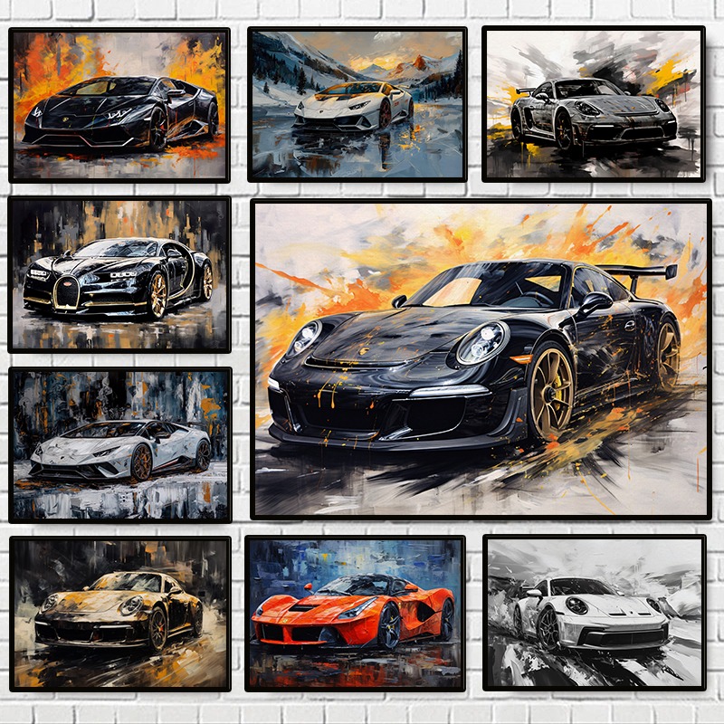 Luxury Lifestyle - Poster Moderno di Auto di Lusso