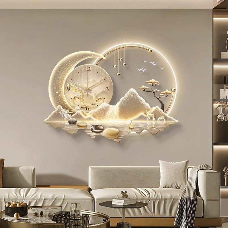 Luxury Lifestyle Aesthetic - Orologio da Parete LED Artistico, Design