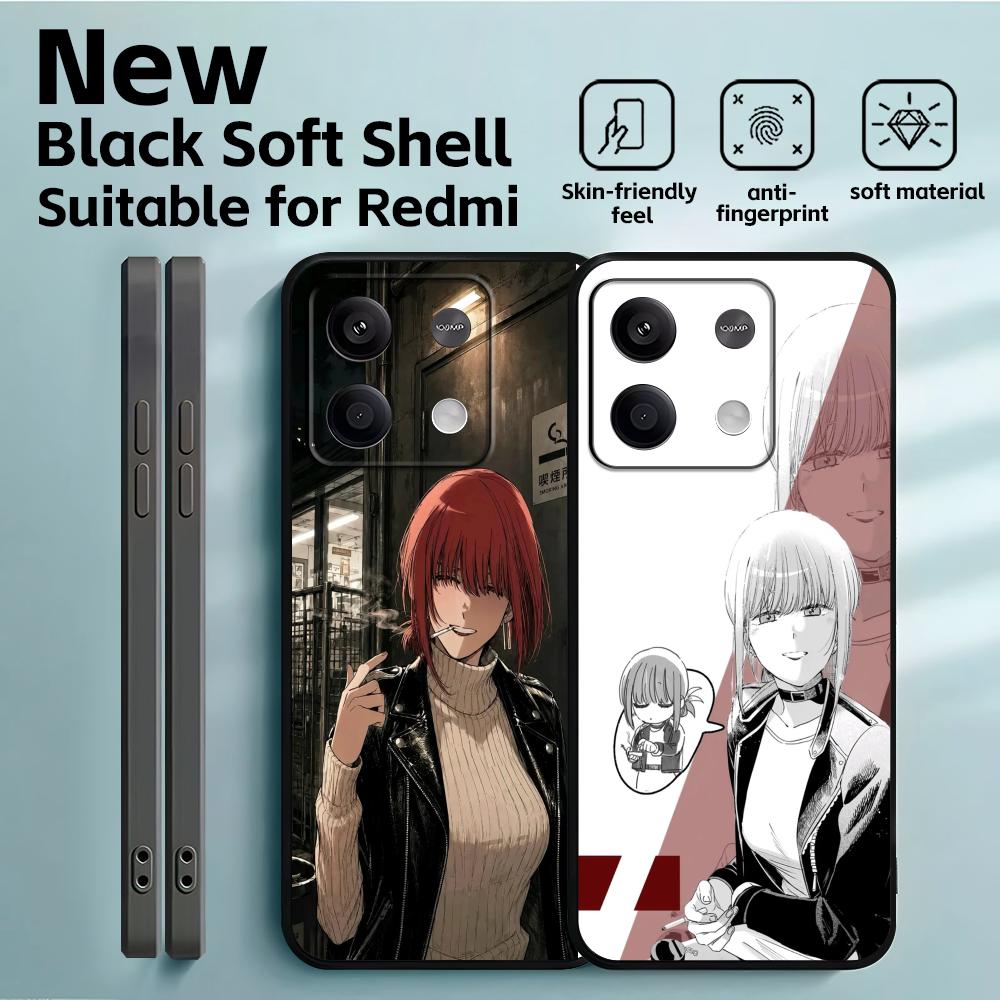 Xiaomi Redmi Note 13 - Cover per telefono morbida nera con