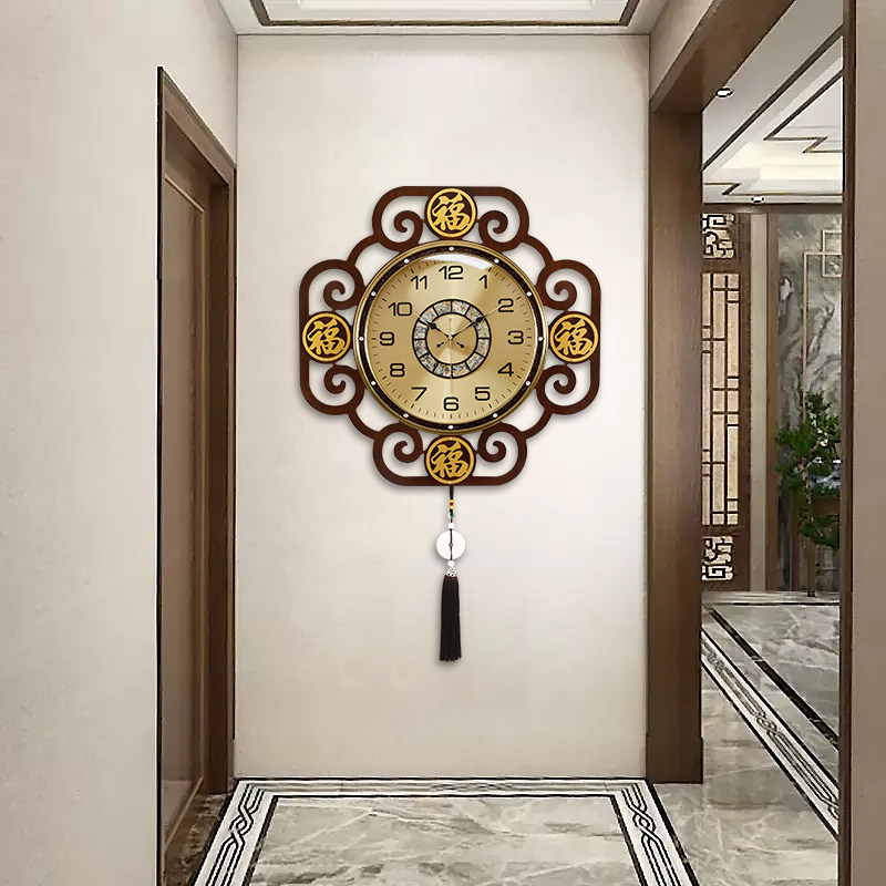 Luxury Lifestyle Aesthetic - Orologi da Parete in Stile Cinese,